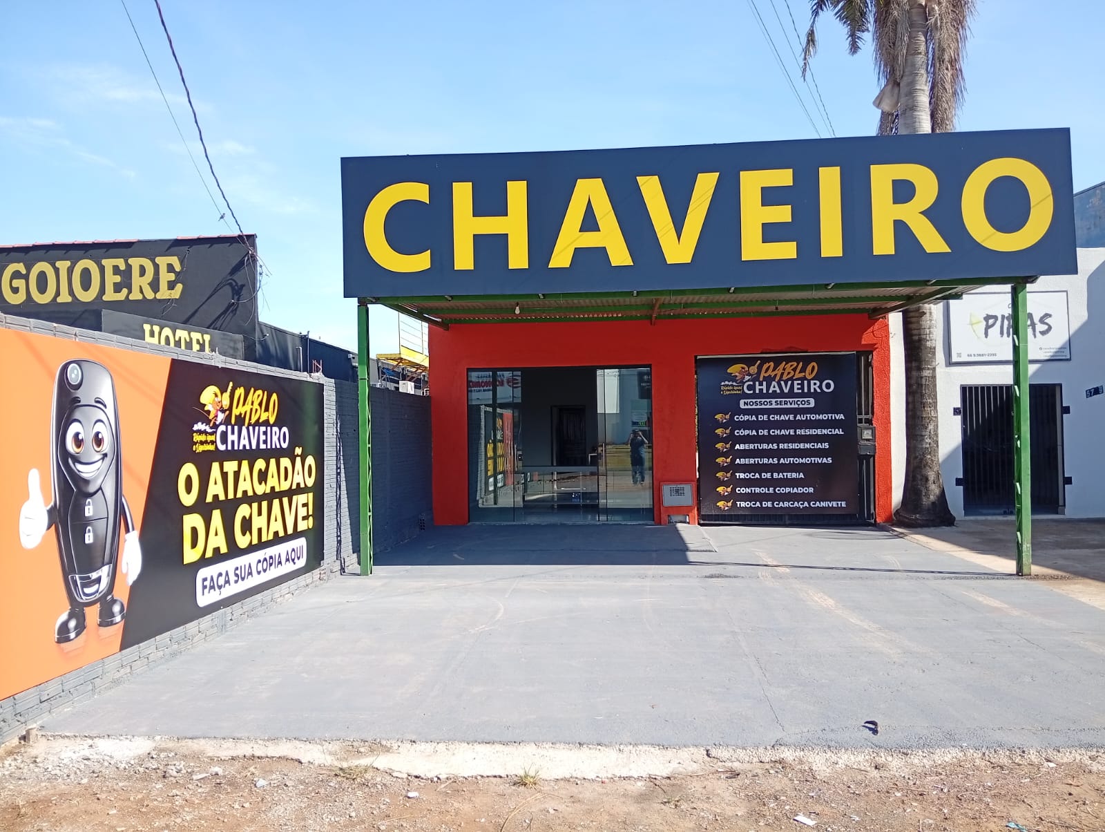 Fachada da unidade Pablo Chaveiro Santa Rita em Sinop/MT